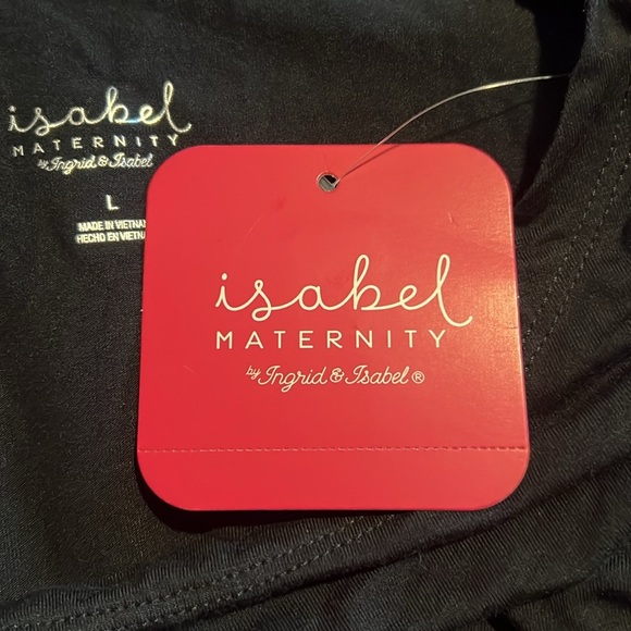 NWT Isabel Maternity By Ingrid & Isabel Long Sleeve Below Knee Dress S20 - Picture 4 of 6